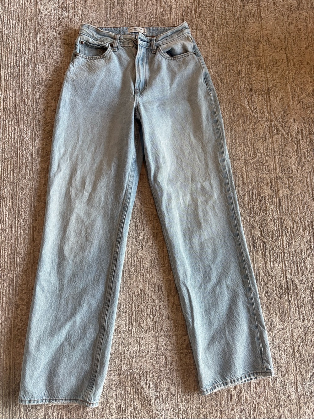 Abercrombie & Fitch Light Blue Straight Leg Jeans